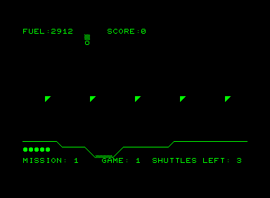 Rescue! (Commodore PET/CBM) screenshot: Going down!