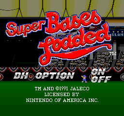 Screenshot of Super Bases Loaded (SNES, 1991) - MobyGames