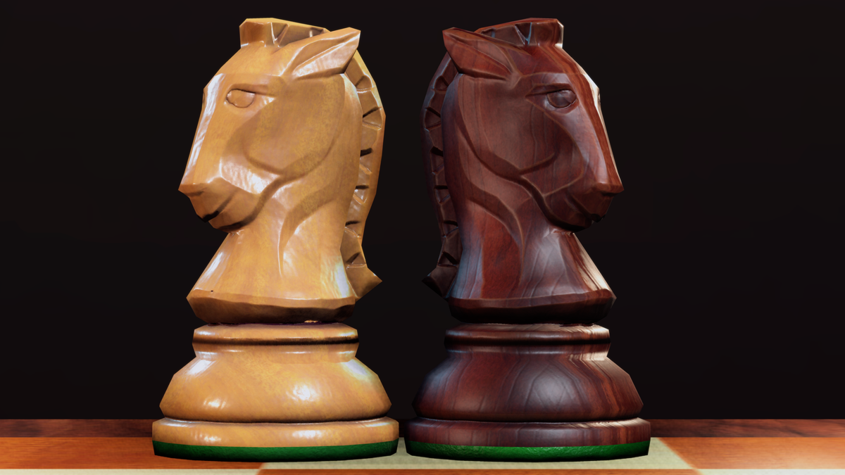 Magic Table Chess (Windows) screenshot: Knight vs. Knight
