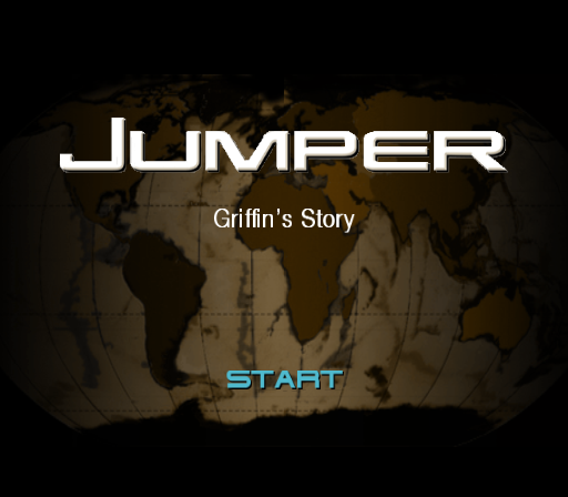 Jumper: Griffin's Story (PlayStation 2) screenshot: Title screen.