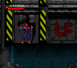 Venom • Spider-Man: Separation Anxiety (SNES) screenshot: Oh, so you didn't wanna go, you were FORCED to go. That's 'better'.