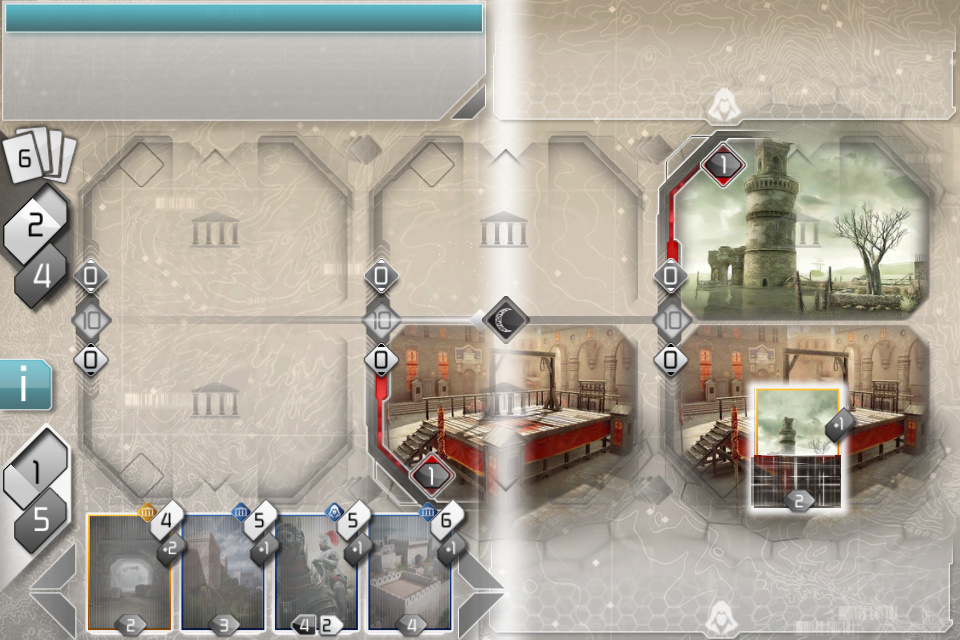 Assassin's Creed: Recollection (iPhone) screenshot: The second mission where locations can be played