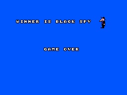 Spy vs Spy (SEGA Master System) screenshot: Game over