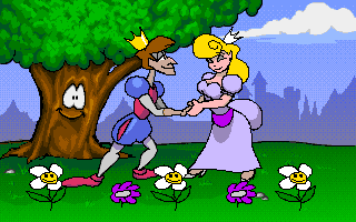 Superfrog (Amiga CD32) screenshot: This is what true love must look like!