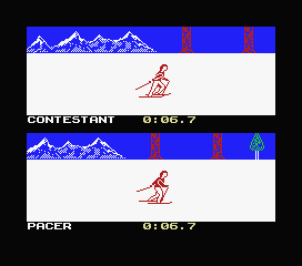 The Games: Winter Edition (MSX) screenshot: And we're off!