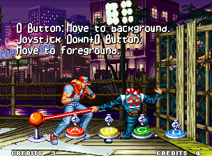 Real Bout Fatal Fury (Neo Geo) screenshot: In "How To Play" screen, the players will learn some basic commands.