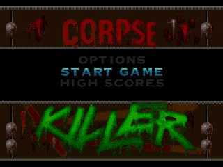 Corpse Killer (SEGA CD) screenshot: Main menu