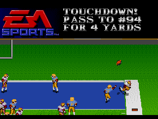 Bill Walsh College Football (SEGA CD) screenshot: Touchdown!