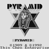 Pyramid (Supervision) screenshot: Title screen.