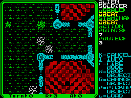 Rebelstar II: Alien Encounter (ZX Spectrum) screenshot: Can you tell me just how many did you kill today?