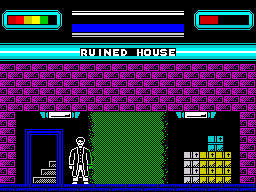 Streets of Doom (ZX Spectrum) screenshot: Ruined house