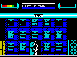 Streets of Doom (ZX Spectrum) screenshot: Abandoned building