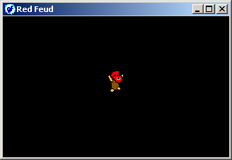 Red Feud (Windows) screenshot: He got me!