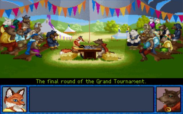 Inherit the Earth: Quest for the Orb (Macintosh) screenshot: Grand Puzzle Tournament