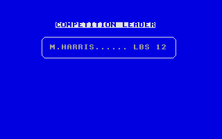 Sea Fisherman (Atari ST) screenshot: Current leader