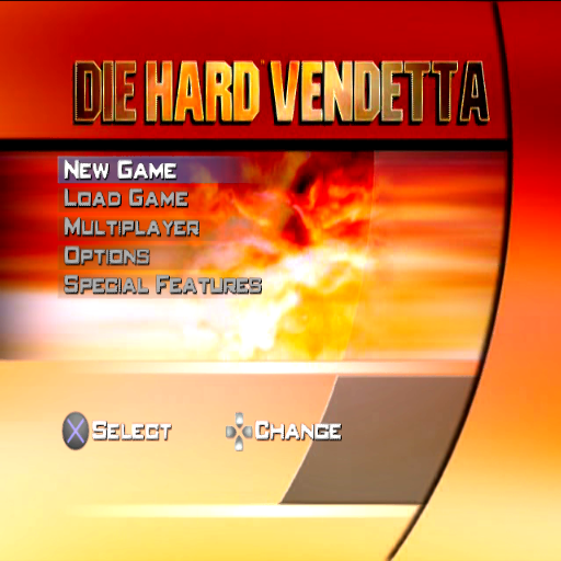 Die Hard: Vendetta (PlayStation 2) screenshot: Main Menu