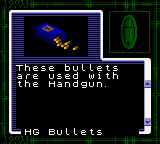 Resident Evil: Gaiden (Game Boy Color) screenshot: Receiving handgun bullets