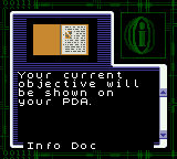 Resident Evil: Gaiden (Game Boy Color) screenshot: Receiving a file