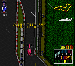 F-1 Grand Prix Part II (SNES) screenshot: Accele on!