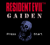 Resident Evil: Gaiden (Game Boy Color) screenshot: Title screen