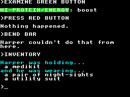 Rigel's Revenge (ZX Spectrum) screenshot: What have I got?
