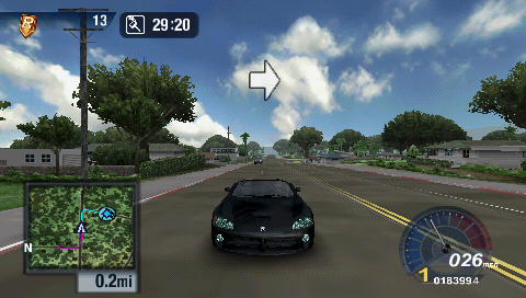 Test Drive Unlimited (PSP) screenshot: Front view of my car