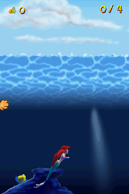 Screenshot of Disney's The Little Mermaid: Ariel's Undersea Adventure  (Nintendo DS, 2006) - MobyGames