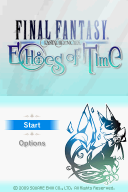 Final Fantasy: Crystal Chronicles - Echoes of Time (Nintendo DS) screenshot: Title screen