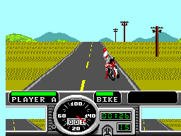 Road Rash (SEGA Master System) screenshot: Giddeup boy!