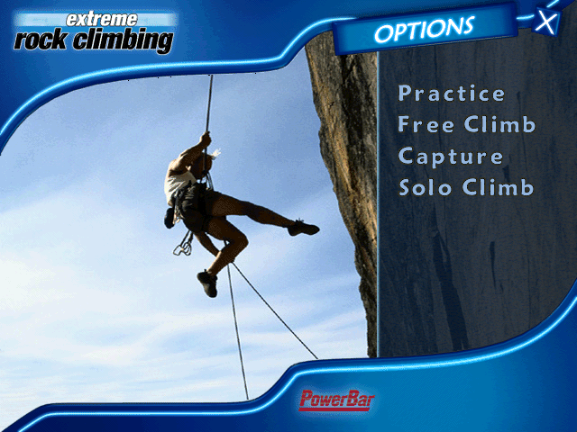 Extreme Rock Climbing (Windows) screenshot: Main menu