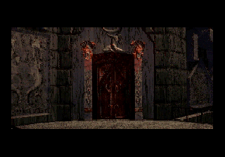 Roberta Williams' Phantasmagoria (SEGA Saturn) screenshot: Intro. I bet with a front door like that you don't have to worry about Jehovah’s Witnesses.