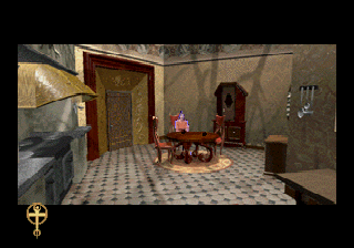 Roberta Williams' Phantasmagoria (SEGA Saturn) screenshot: The game lacks the cool HUD of the PC game.