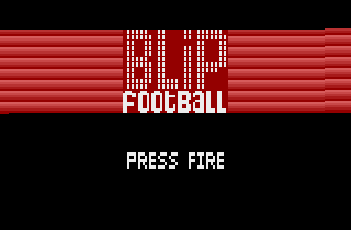 BLiP FOOtBaLL (Atari 2600) screenshot: Title screen