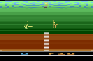 Bee-Ball (Atari 2600) screenshot: I lost.