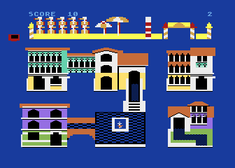 Ducks Ahoy! (Atari 8-bit) screenshot: First level complete!