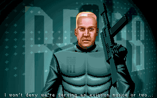 RoboCop 3 (Amiga) screenshot: Rehab troop soldier