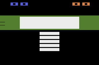 Euchre (Atari 2600) screenshot: Starting screen
