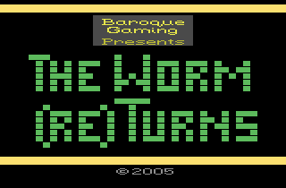 Warring Worms: The Worm (re)Turns (Atari 2600) screenshot: Title screen 2