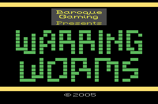 Warring Worms: The Worm (re)Turns (Atari 2600) screenshot: Title screen 1