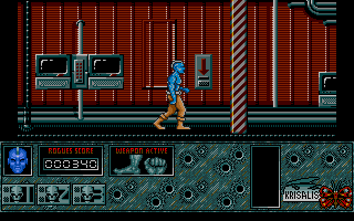 Rogue Trooper (Atari ST) screenshot: I need a card to get past this point.