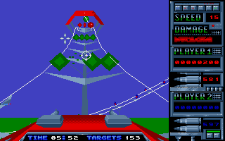 Roller Coaster Rumbler (Atari ST) screenshot: The two-player mode