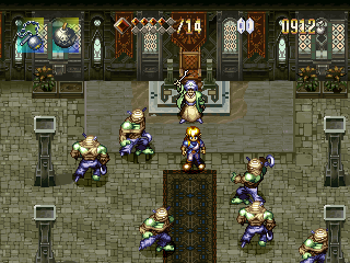 Alundra (PlayStation) screenshot: Battle against lots of mummies