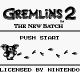 Gremlins 2: The New Batch (Game Boy) screenshot: Title Screen