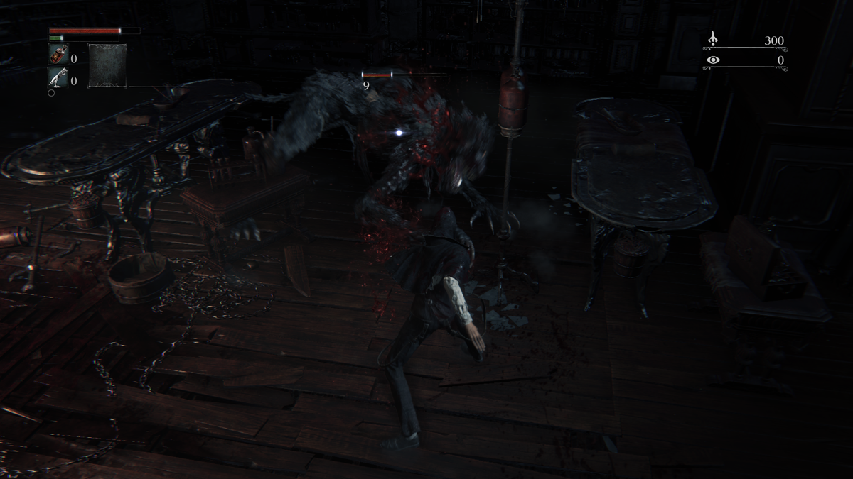 Screenshot Of Bloodborne PlayStation 4 2015 MobyGames   16032847 Bloodborne Playstation 4 Fighting The First Foe Unarmed This Is  