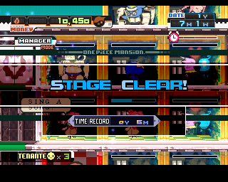 One Piece Mansion (PlayStation) screenshot: Stage clear! Moving on...