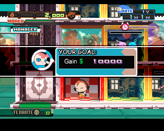 One Piece Mansion (PlayStation) screenshot: Make $10,000 to finish the first stage.