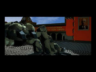 Sonic Wings Special (PlayStation) screenshot: Intro movie. Vladimir Lenin loves you.