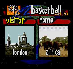 ESPN NBA Hangtime '95 (SEGA CD) screenshot: London vs Africa