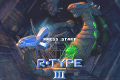 R-Type III: The Third Lightning (Game Boy Advance) screenshot: Title screen.