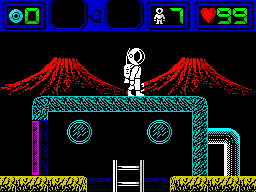 Heritage (ZX Spectrum) screenshot: Base entrance